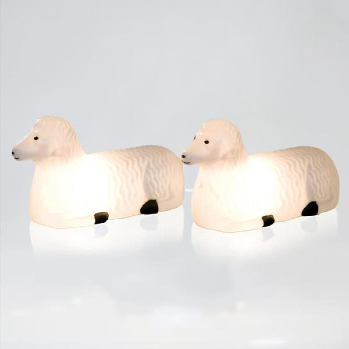 Eurolamp Φωτιζόμενη Χριστουγεννιάτικη Πλαστική Φιγούρα 40x40x30εκ. με Μουσική 2τμχ 009-110380 