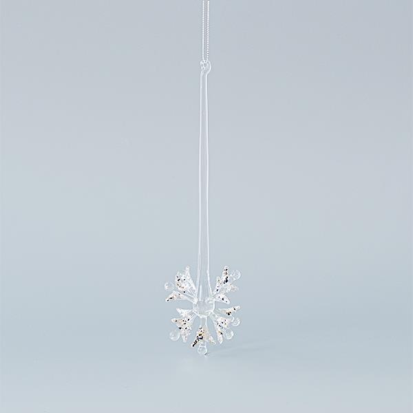 EUROLAMP Χριστουγεννιάτικο Στολίδι Με Χιονονιφάδα (Σετ 4Τμχ) 600-45138  Clear 