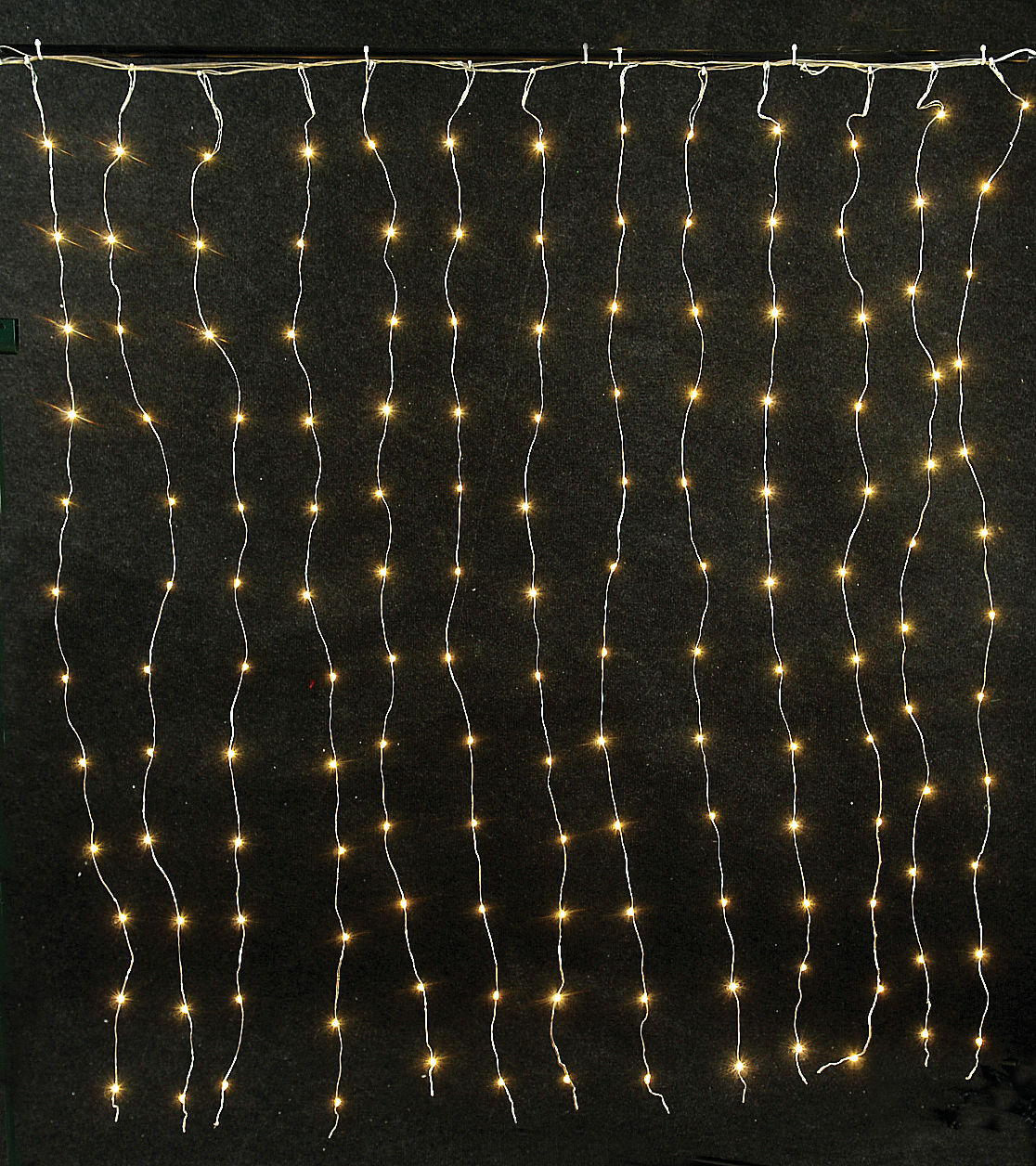 LIANOS 180 λαμπάκια LED κουρτίνα χαλκού (Copper) σταθερή, 2,5×1,20(h) m, IP44, Θερμό Λευκό 60097