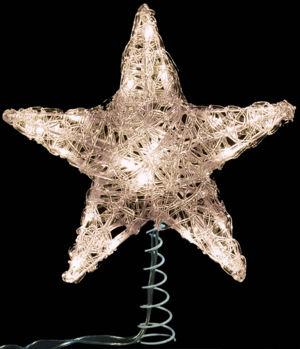 20Led Φωτιζόμενη Κορυφή Δέντρου Με Λευκό Φωτισμό,25cm Lianos XMAS 60212