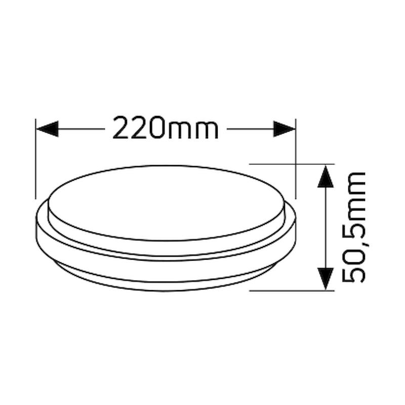 Απλίκα LED 12W 3000K 800lm IP40  Geyer LCL22W12