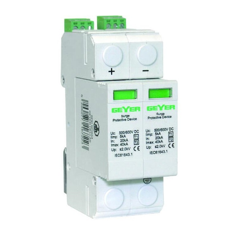 Aντικεραυνικό DC 2P τύπος T1+T2 1000V Geyer  501655