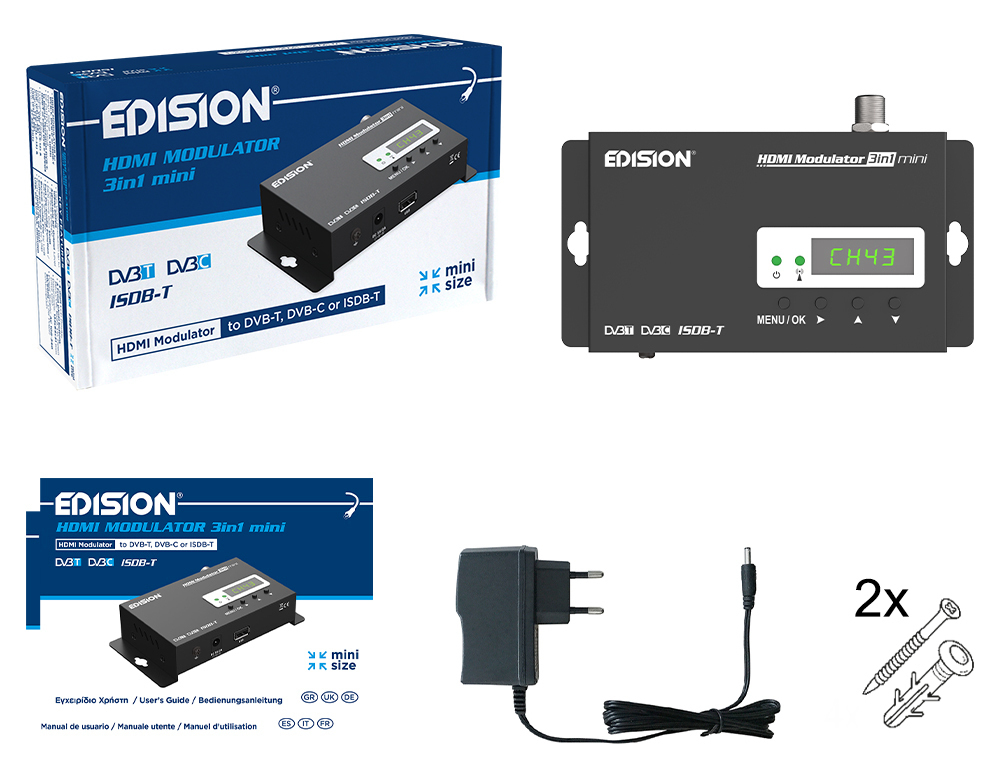 EDISION  3in1 Mini Διαμορφωτής Δορυφορικής 07-06-0014 